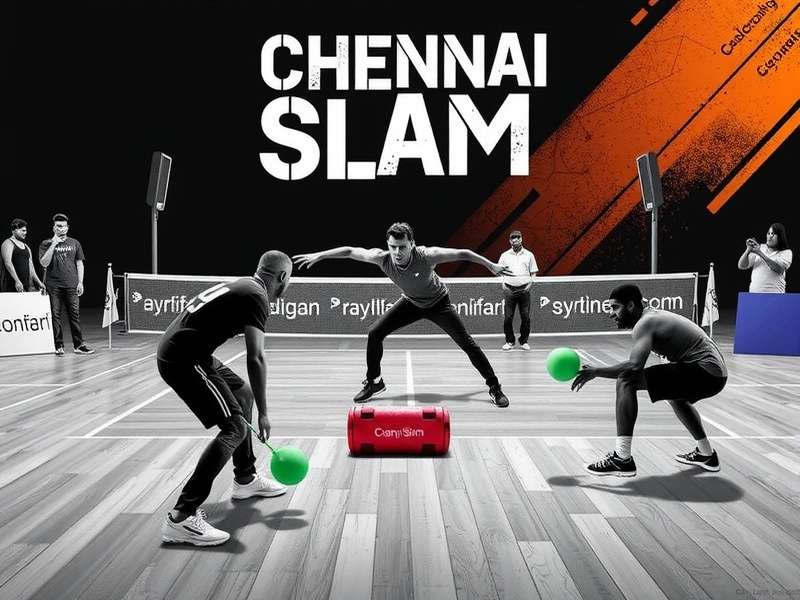 Chennai Slam merchandise display